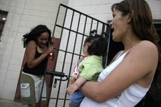 baby and mom in prison