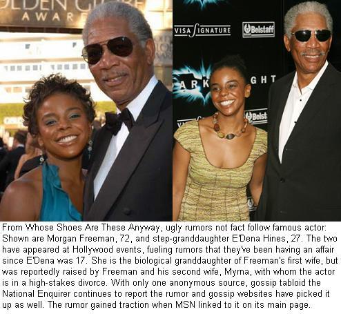 morgan freeman granddaughter gossip. There's a showbiz saying that "there's 